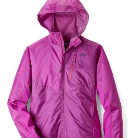 outdoor research men's helium hybrid hooded jacket